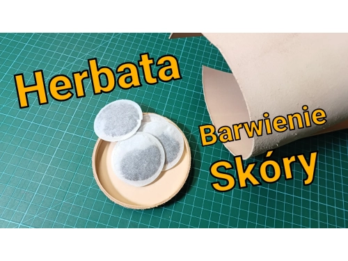 Herbata - barwienie skóry naturalnej